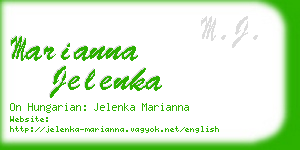 marianna jelenka business card